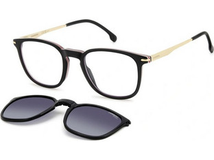 Carrera CA332CS 807WJ Ανδρικός Σκελετός Γυαλιών Οράσεως με Clip-On Κοκάλινος Μεταλλικός Χρυσός Μαύρος