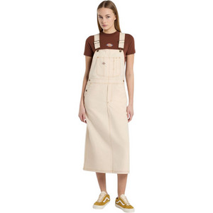 Dickies Midi Καλοκαιρινό Καθημερινό Φόρεμα Τζιν Εκρού DK0A4Z6T-F90