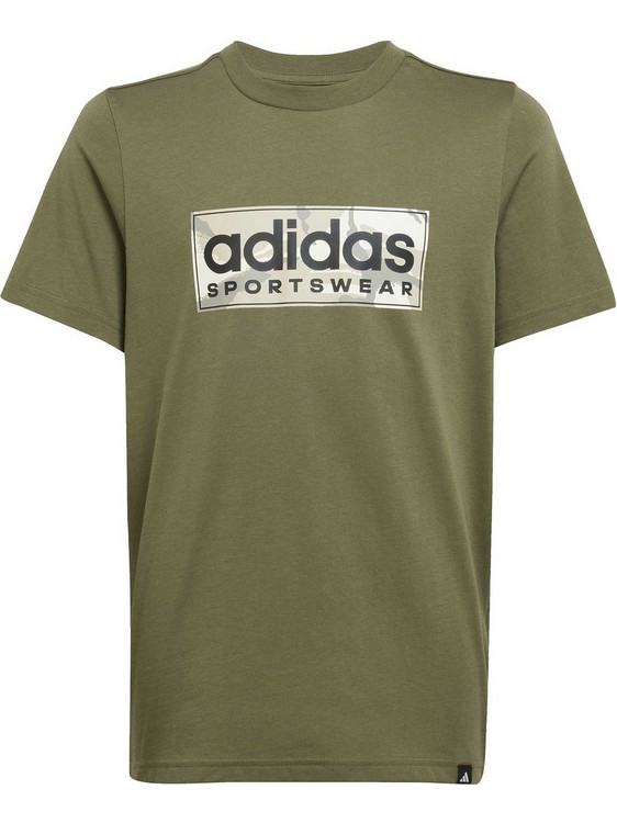 Adidas Παιδικό T-Shirt Κοντομάνικο Χακί JX6872