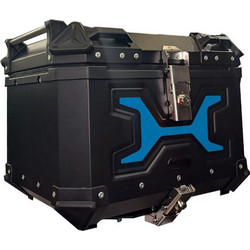 Motocentric MC-45 Blue Μπαγκαζιέρα Μηχανής Αλουμινίου 45lt