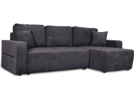 InsideHome Amaretto Γωνιακός Καναπές Κρεβάτι Αναστρέψιμη Γωνία με Αποθηκευτικό Χώρο Γκρι 240x149cm 0011.MS20