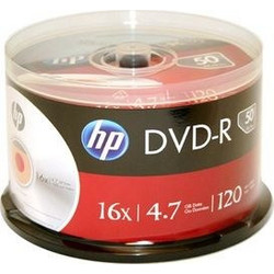 HP HP1650S Εγγράψιμα DVD-R 16x 4.7GB Cake Box 50τμχ