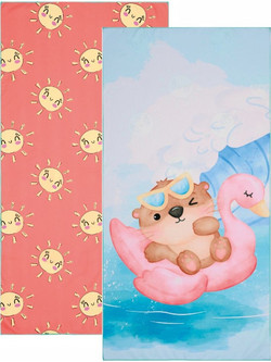 Kentia Float 2512 Παιδική Πετσέτα Θαλάσσης Microfiber Γαλάζια 70x140cm 77981