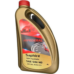Federal Saphire Συνθετικό Λάδι Αυτοκινήτου 5W-40 4lt