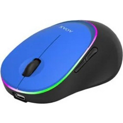 AOAS 1001 Ασύρματο Bluetooth Ποντίκι Blue