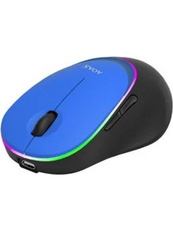 AOAS 1001 Ασύρματο Bluetooth Ποντίκι Blue