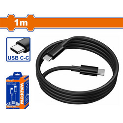 Wadfow WUB1502 USB-C to USB-C 1m Black