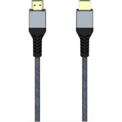 Hama Καλώδιο HDMI 2.1 Braided HDMI Male to HDMI Male 2m Black