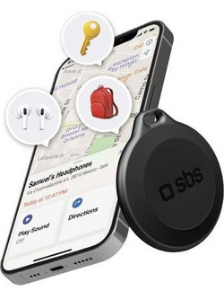 SBS Anti-Lost Tracker Apple Find My Black 1 Pack