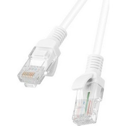 Lanberg U/UTP Cat.6 Καλώδιο Δικτύου Ethernet 1m White 10τμχ PCU6-20CC-0100-W