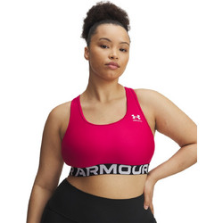 Under Armour HeatGear Αθλητικό Μπουστάκι με Μέτρια Στήριξη & Ελαφριά Ενίσχυση Φούξια 1383544-681
