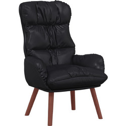 vidaXL Πολυθρόνα Relax Δερματίνη Μαύρη 42001878