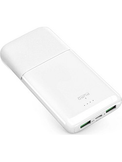 Puro Daily 10 Plus Power Bank 10000mAh 22.5W με 2 Θύρες USB-A & Θύρα USB-C White