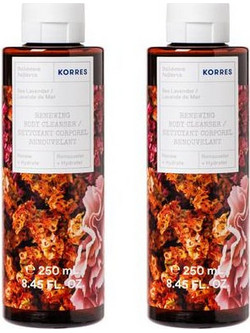 Korres Sea Lavender Αφρόλουτρο σε Gel 2x250ml