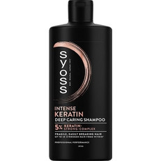 Syoss Intense Keratin Deep Caring Σαμπουάν Κερατίνης για Επανόρθωση για Ταλαιπωρημένα Μαλλιά 440ml