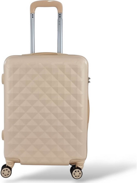 Playbags Collection PS067C Βαλίτσα Καμπίνας 55x40x20cm με 4 Ρόδες Μπεζ