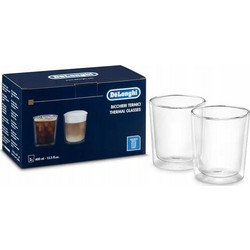 DeLonghi Σετ Ποτήρια Καφέ Γυάλινα 400ml 2τμχ DLSC318