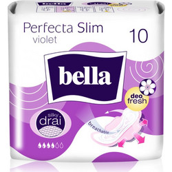 Bella Perfecta Slim Violet Σερβιέτες με Φτερά για Αυξημένη Ροή 4 Σταγόνες 10τμχ