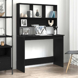 vidaXL Γραφείο Ξύλινο με Βιβλιοθήκη 102x45x148cm 861985