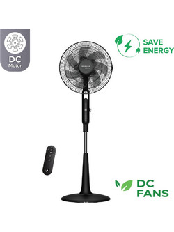 Telemax Wind Max TSFD-A5 Ανεμιστήρας Δαπέδου Ορθοστάτης 40cm 40W με Τηλεχειριστήριο