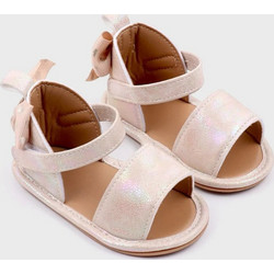 Childrenland Βρεφικά Πέδιλα Αγκαλιάς Ροζ Χρυσά D3224