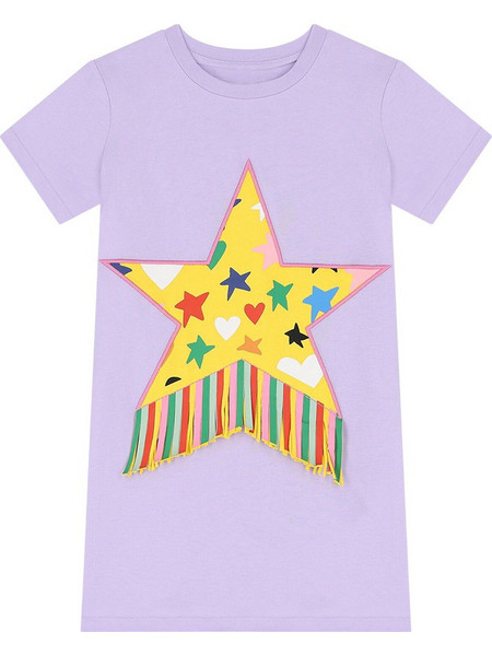 Stella McCartney Παιδικό Φόρεμα Λιλά TW1C21-522