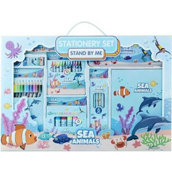 Sea animals Σετ Ζωγραφικής με Βαλιτσάκι 41τμχ
