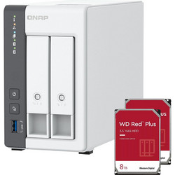Qnap TS-216G NAS Tower με 2 Θέσεις για HDD / SSD και 1 Θύρα Ethernet & 2 x 8TB
