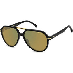 Carrera CA315S 71CMJ Ανδρικά Γυαλιά Ηλίου Aviator Κοκάλινα Μαύρα με Κίτρινο Φακό