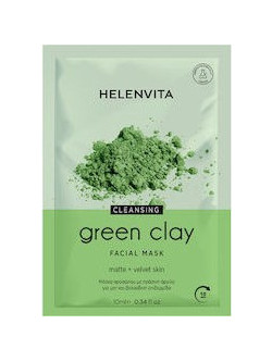 Helenvita Green Clay Κρεμώδης Μάσκα Προσώπου για Ενυδάτωση με Άργιλο 10ml