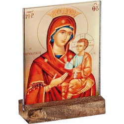 Μπομπονιέρα Βάπτισης Εικόνα Αγιογραφία από Ξύλο M11145-1