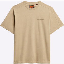 Superdry Tech Relaxed Tee Ανδρικό Αθλητικό T-Shirt Εκρού M1012225A-2DN