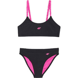 4F Αθλητικό Παιδικό Μαγιό Bikini Set για Κορίτσι Μαύρο Φούξια 4FJWSS25UBKSF045-20S