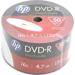 HP P1650 Εγγράψιμα DVD-R 16x Printable 4.7GB Cake Box 50τμχ