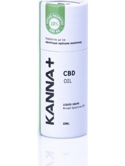 Kanna+ Έλαιο Κάνναβης 10% CBD 1000mg 10ml