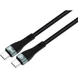 Conceptronic ETTA01B12 Braided USB-C to USB-C 100W 1.2m Black 4015867237885