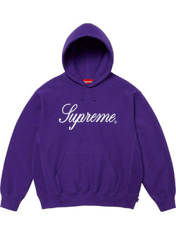 Supreme Script Ανδρικό Φούτερ με Κουκούλα & Τσέπες Μωβ FW24SW56