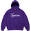Supreme Script Ανδρικό Φούτερ με Κουκούλα & Τσέπες Μωβ FW24SW56