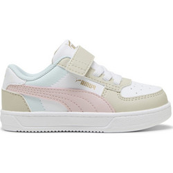 Puma Caven 2.0 Παιδικά Sneakers Λευκά Μπεζ Ροζ Χρυσά 394463-19