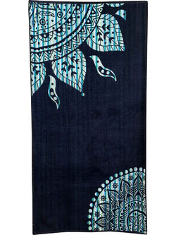 Komvos Πετσέτα Θαλάσσης Μαύρη 85x160cm 7088885-27