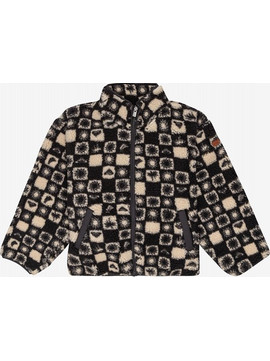 Roxy Παιδική Ζακέτα Fleece με Φερμουάρ Μαύρη Καφέ ERGPF03070