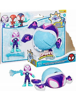Hasbro Spidey & His Amazing Friends Water-Webs Ghost Turtle Submarine Φιγούρα Δράσης για 3+ Ετών