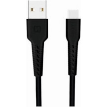 Swissten USB-A to USB-C 1m Black