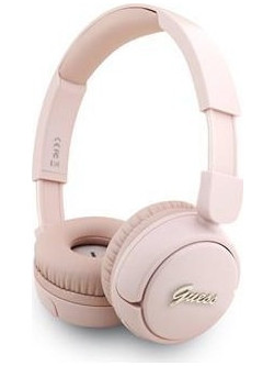 Guess GUBHV6SCP Ενσύρματα & Ασύρματα Bluetooth Ακουστικά On Ear Ροζ