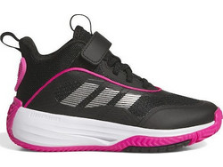 Adidas Ownthegame 3.0 Παιδικά Αθλητικά Παπούτσια για Μπάσκετ Μαύρα Φούξια JQ7941