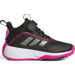 Adidas Ownthegame 3.0 Παιδικά Αθλητικά Παπούτσια για Μπάσκετ Μαύρα Φούξια JQ7941