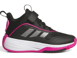 Adidas Ownthegame 3.0 Παιδικά Αθλητικά Παπούτσια για Μπάσκετ Μαύρα Φούξια JQ7941