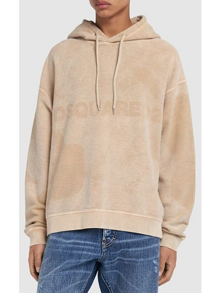 Dsquared2 Ανδρικό Φούτερ με Κουκούλα Εκρού S71GU0699S25030-111