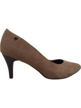 Piccadilly Ανατομικές Γόβες Suede με Λεπτό Ψηλό Τακούνι Χακί 745050