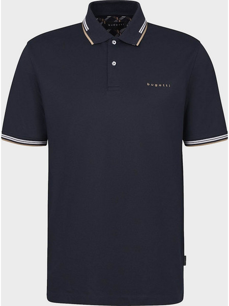 Bugatti Stripe Ανδρική Μπλούζα Polo Κοντομάνικη Navy Μπλε 8150-75031C-390